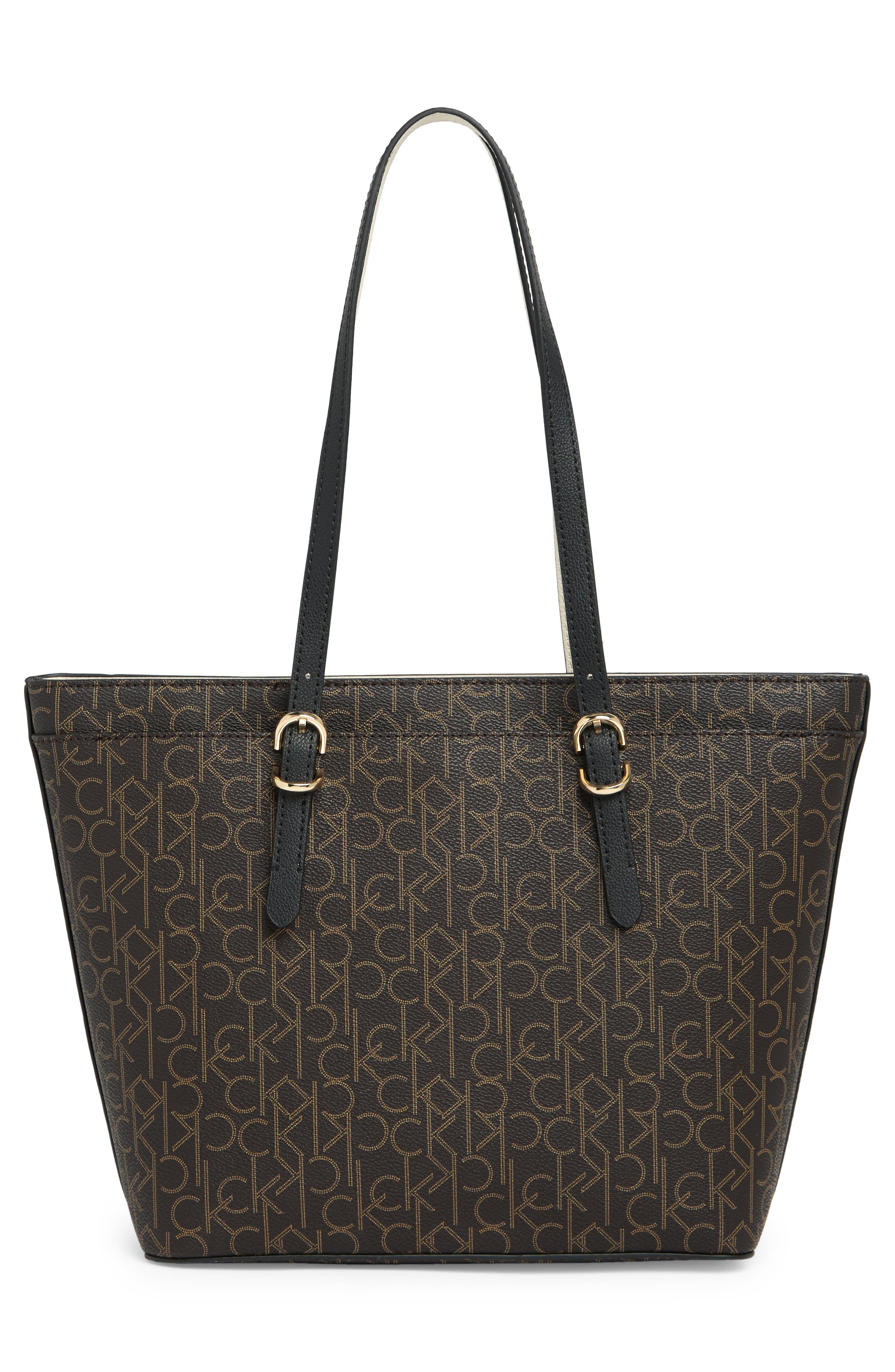 Calvin klein best sale monogram tote