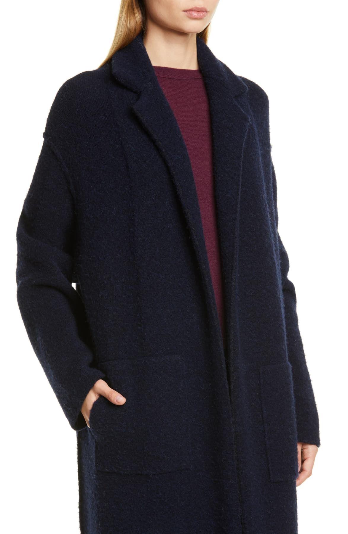 Vince Notch Collar Cardigan Coat 