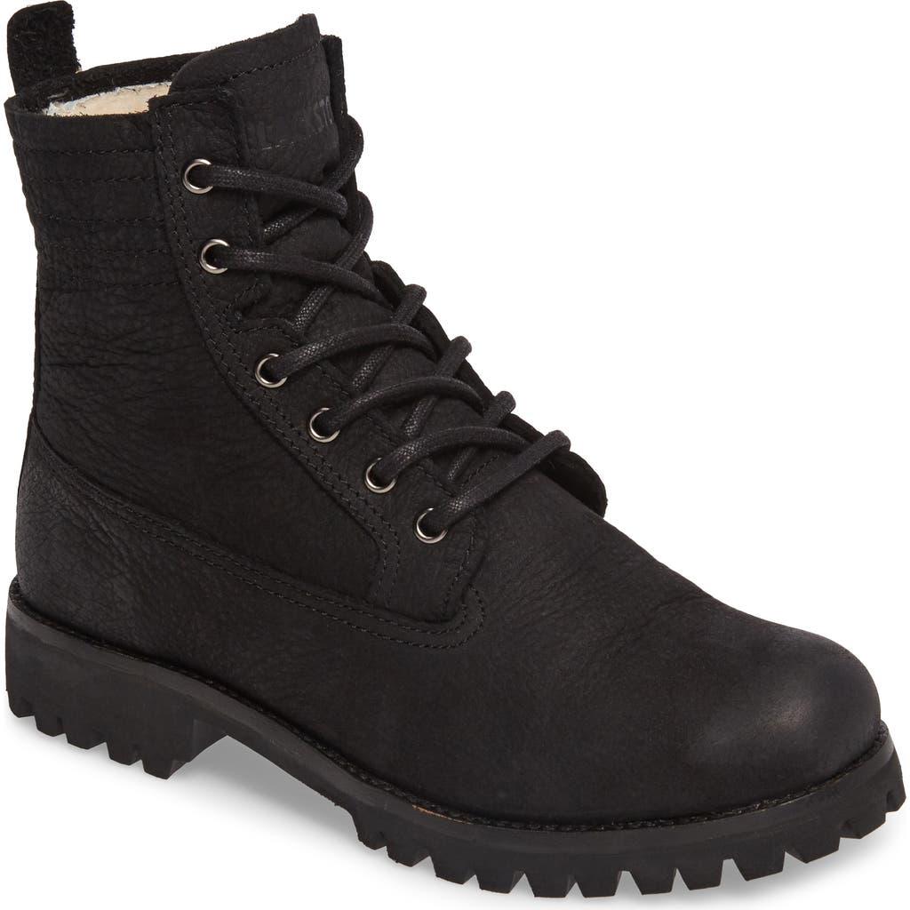 Blackstone Ol22 Lace-Up Boot With Genuine Shearling Lining in