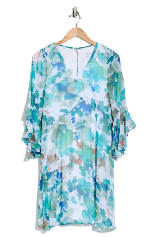 sachin and babi light blue dress plus size womens elegant v neck batwing sleeve chiffon dress