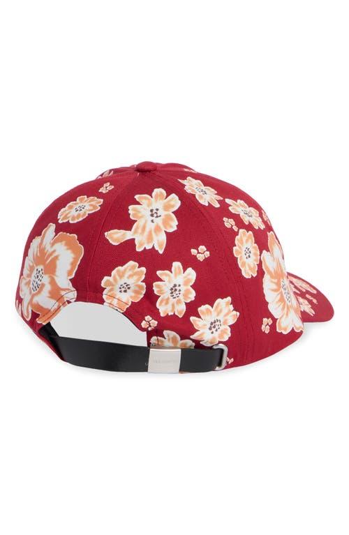 AllSaints Floral Baseball Cap in Red | Lyst display picture 3