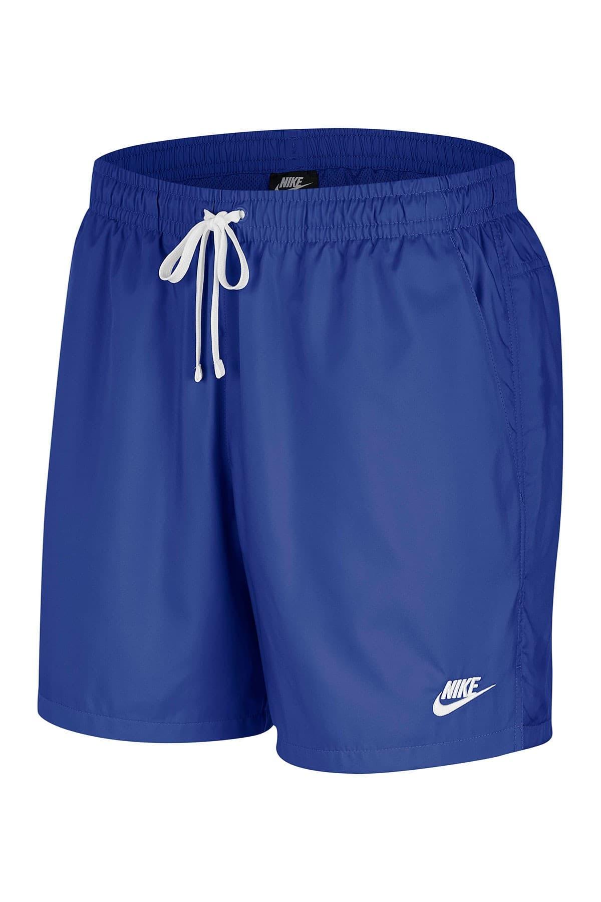 navy blue nike woven shorts