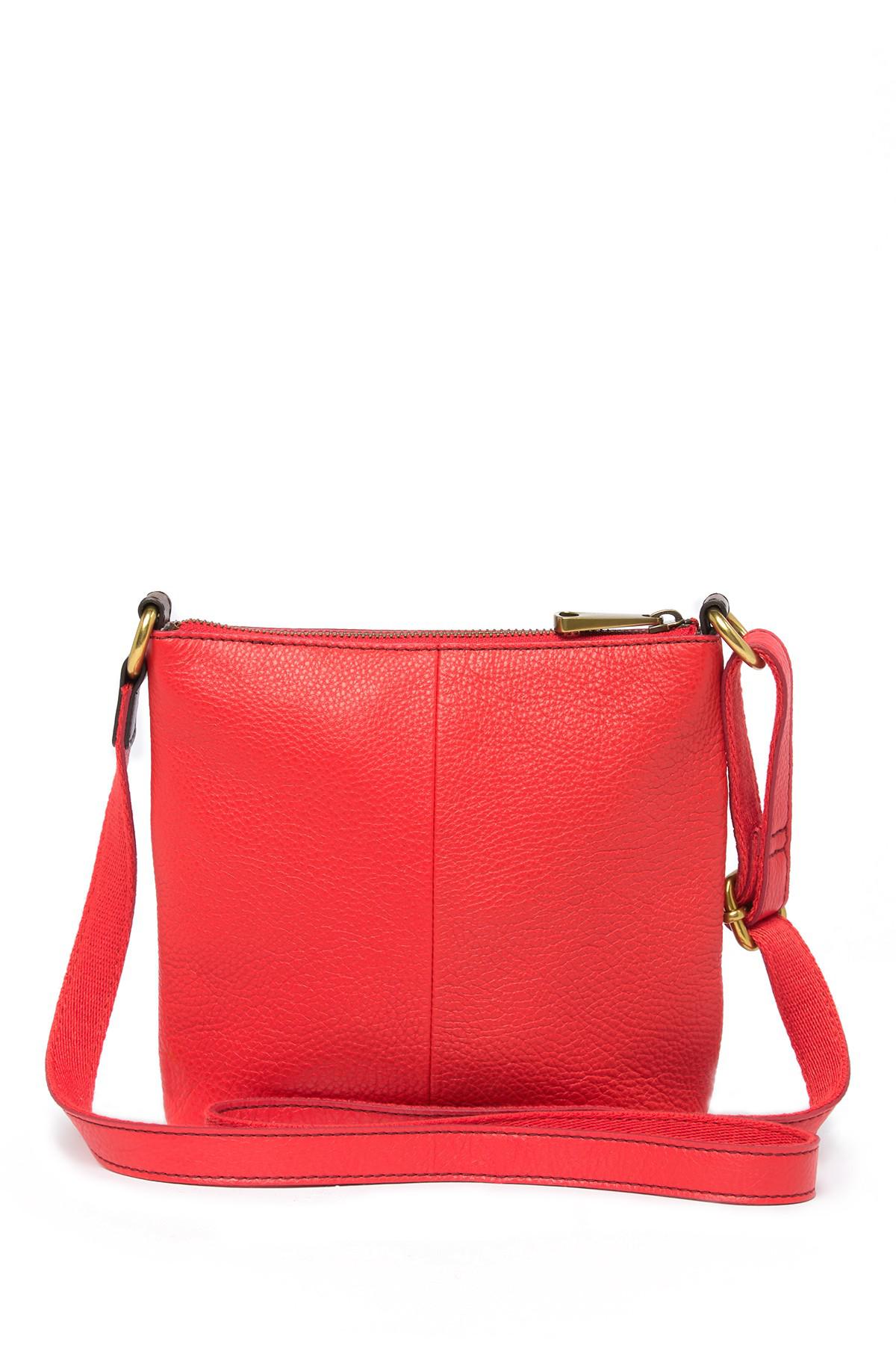 Fossil Red Crossbody Bag