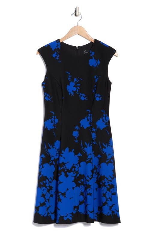 Connected Apparel Floral Fit & Flare Dress in Blue | Lyst Connected Apparel Floral Fit & Flare Dress in Blue | Lyst