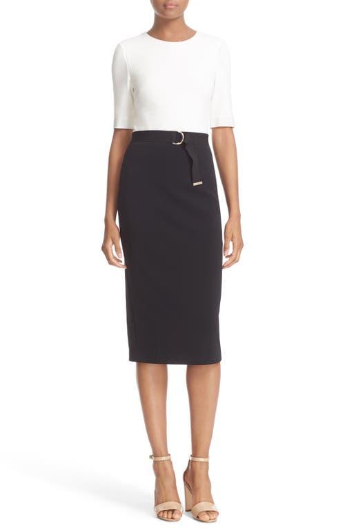 Ted Baker Wandee Colorblock D Ring Sheath Dress in Black Lyst