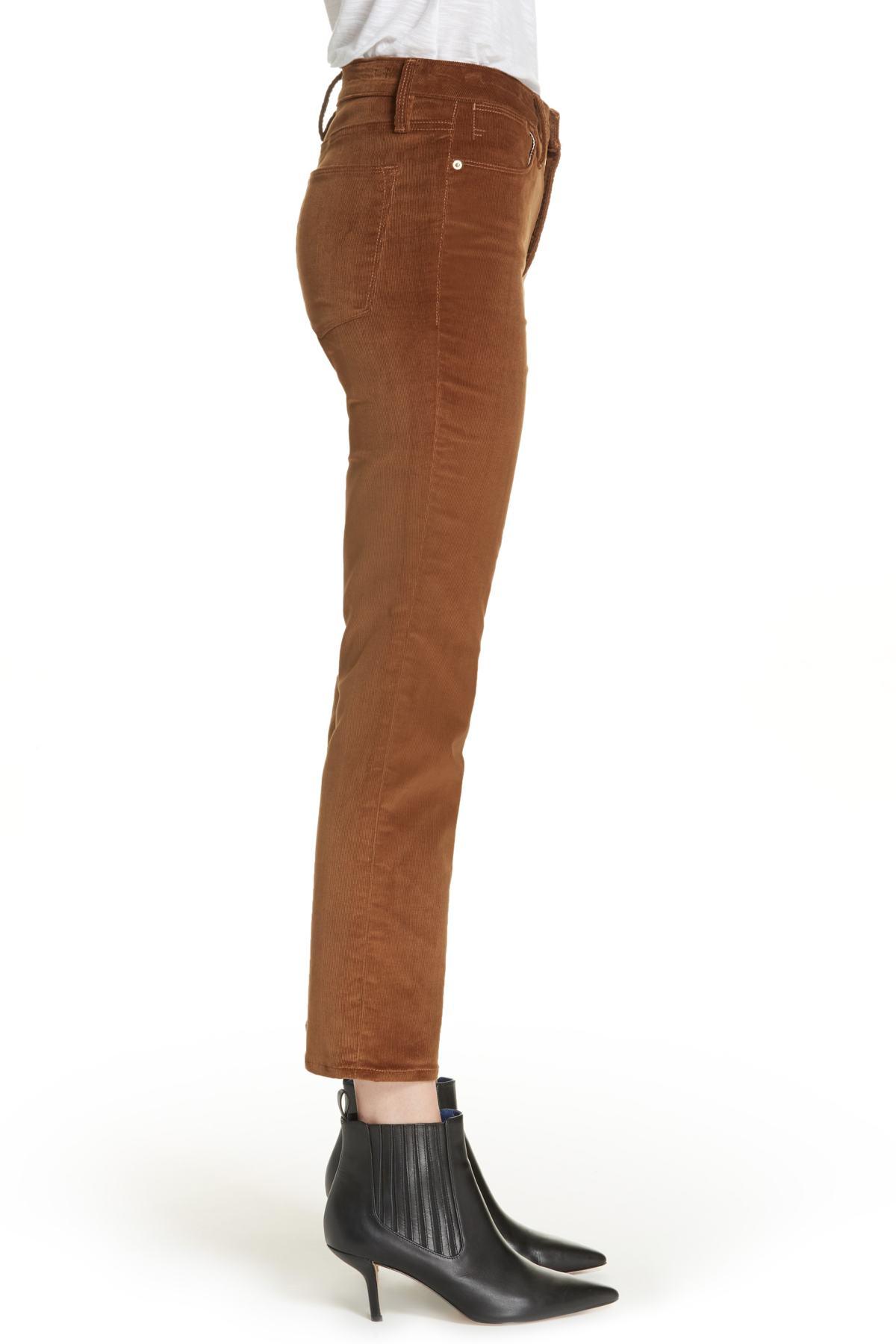 frame le high straight corduroy