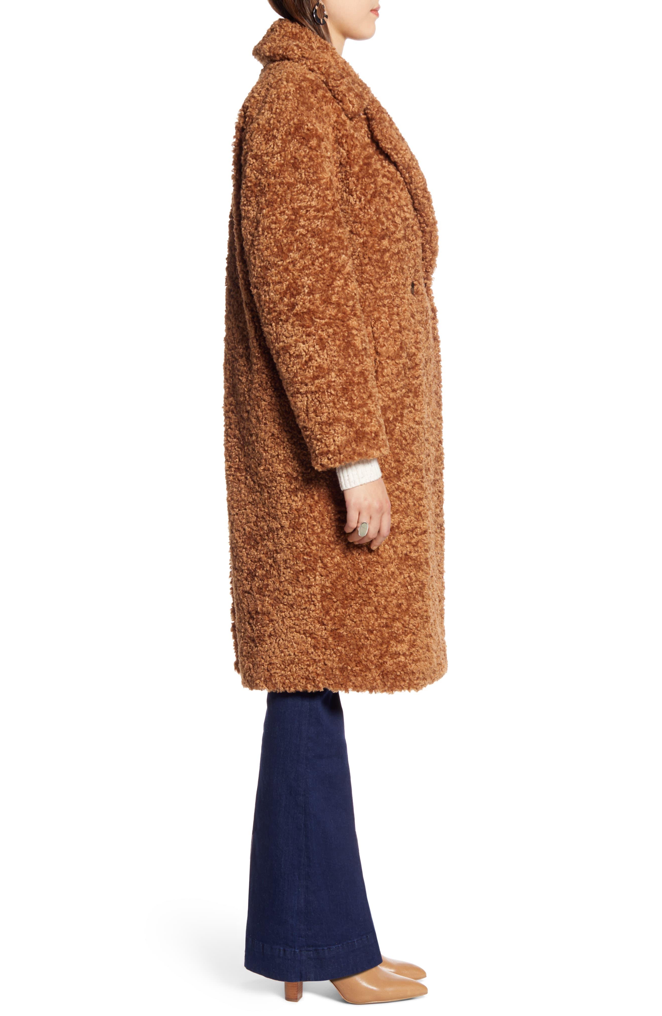 halogen teddy coat