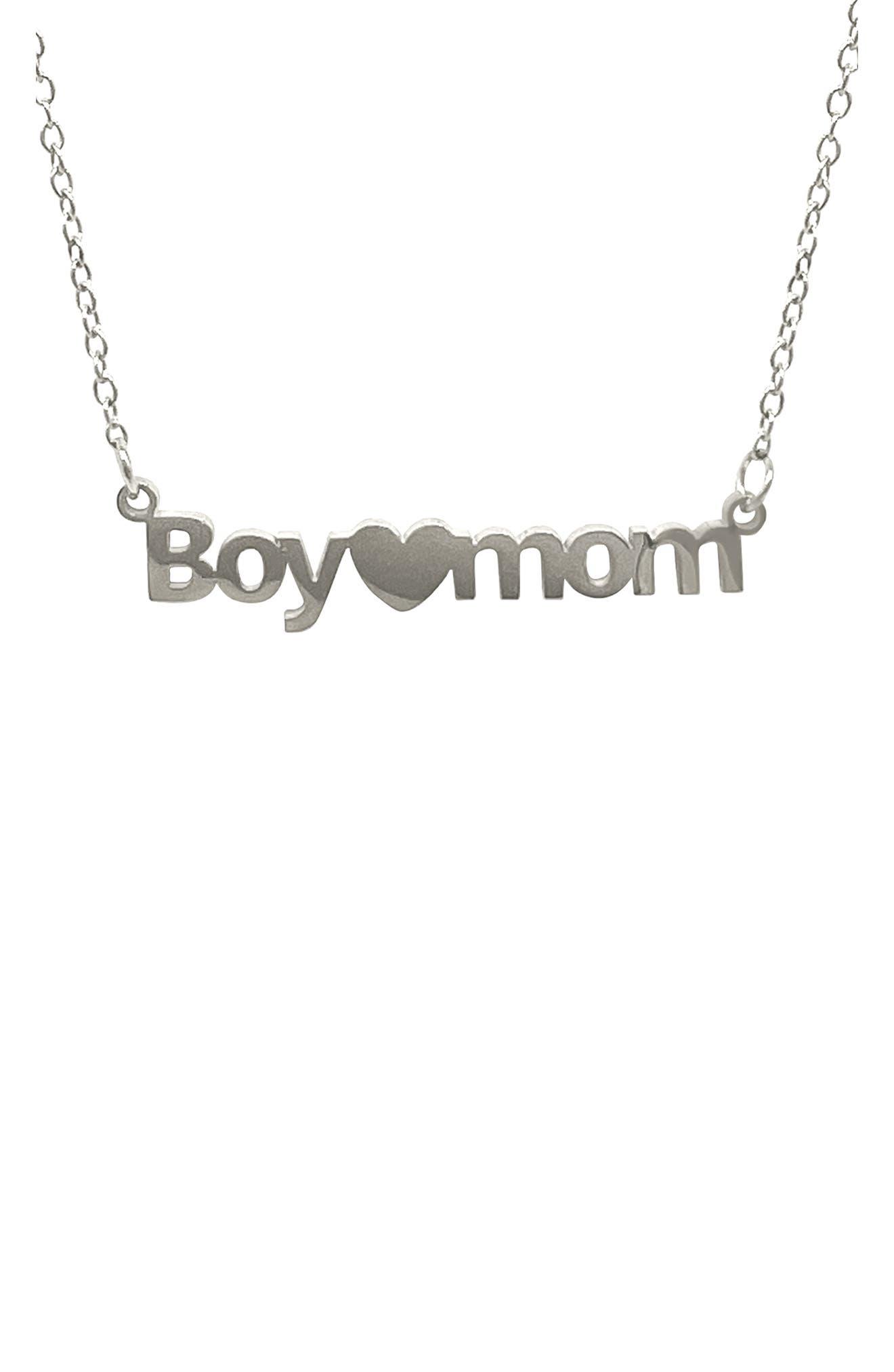 Adornia Stainless Steel Boy Mama Heart 