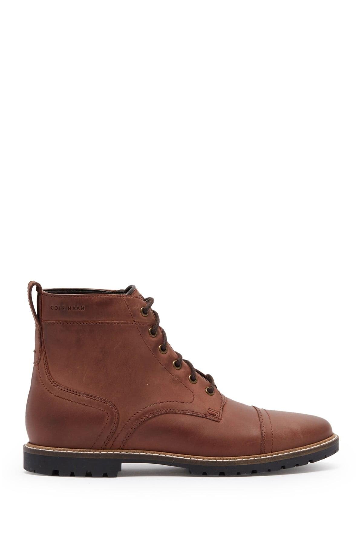 Cole Haan Leather Nathan Cap Toe Oxford Boot in Chestnut (Brown) for Men - Lyst