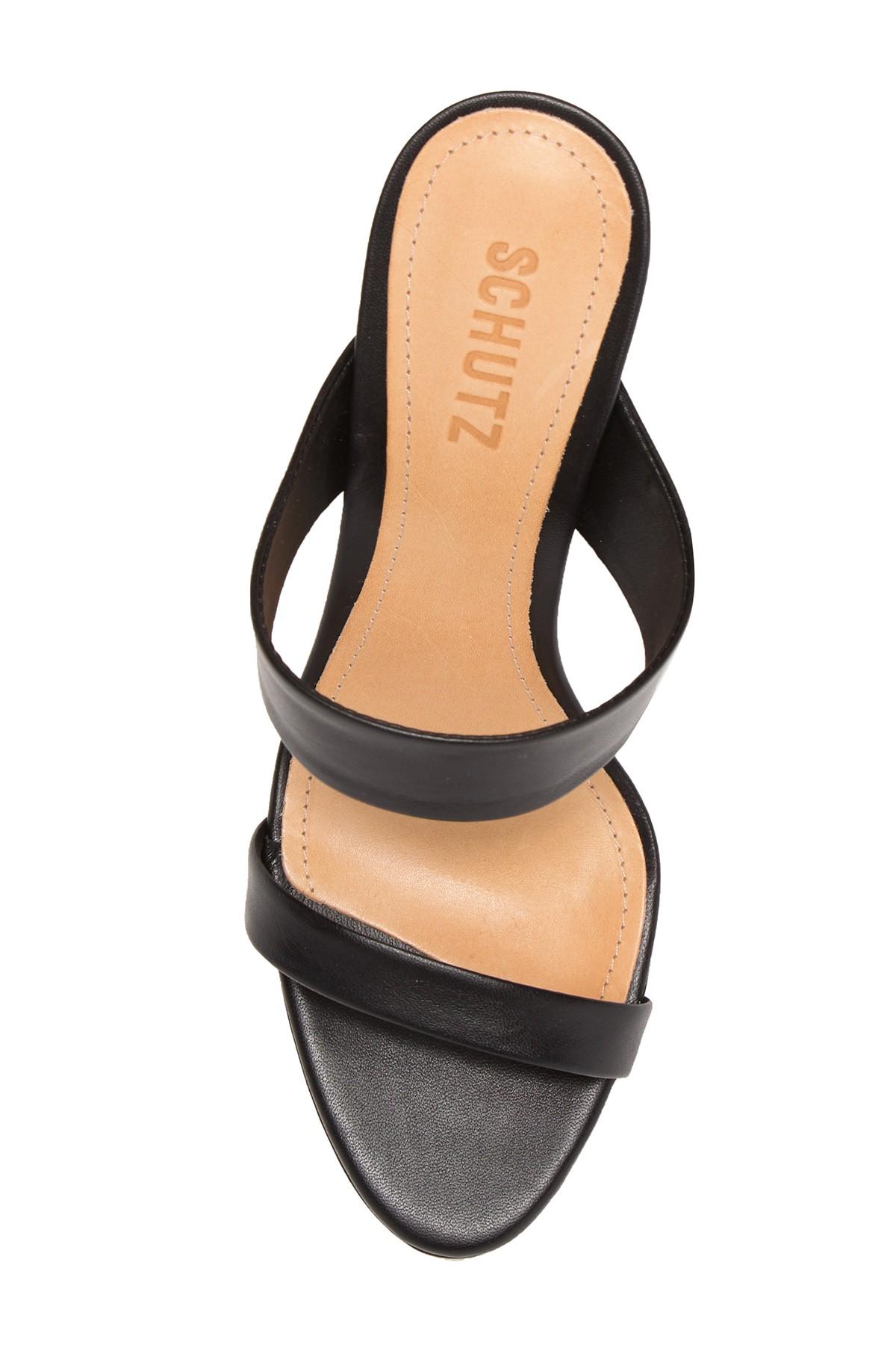 schutz leia double strap slides