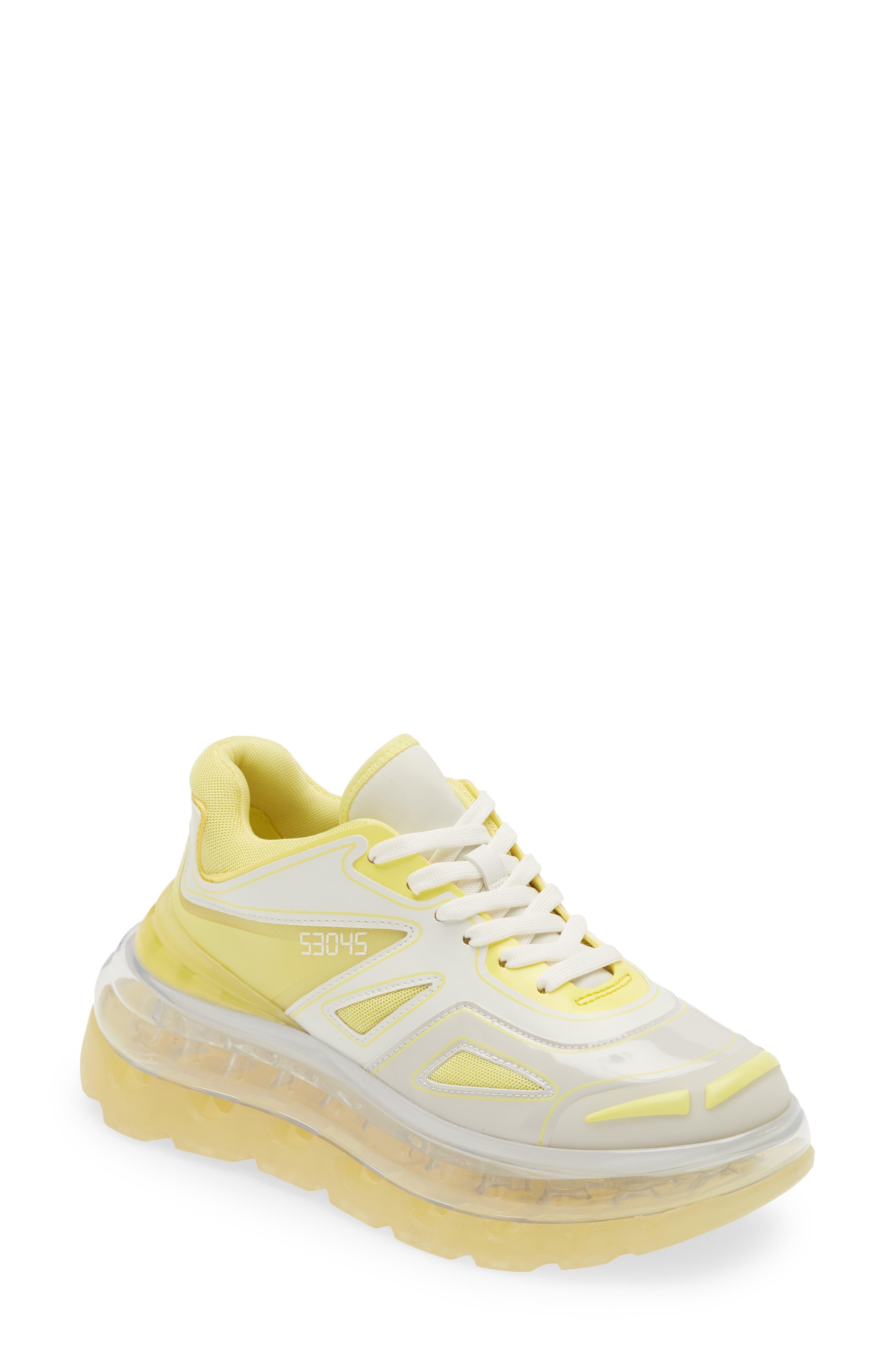 Shoes 53045 Bump'air Platform Sneaker in Yellow | Lyst