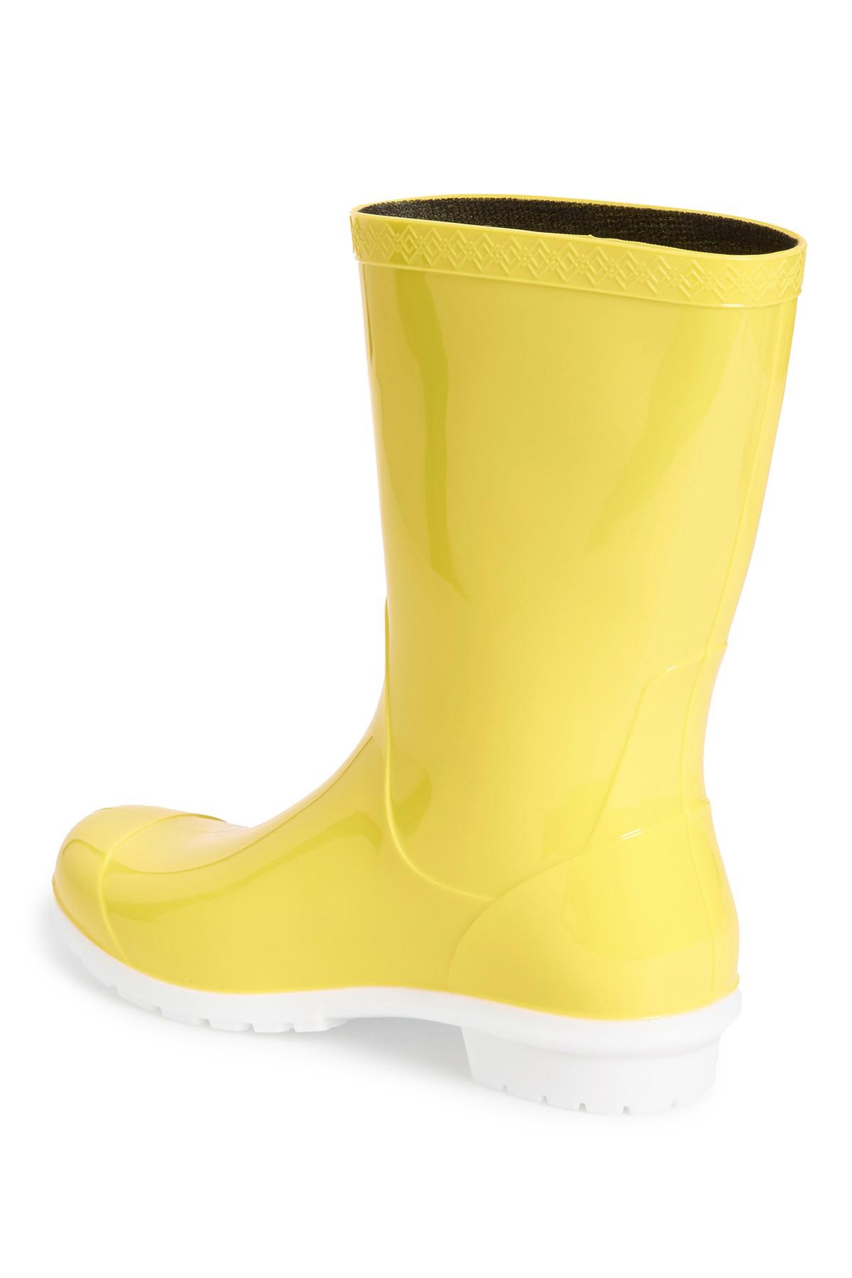 yellow ugg rain boots