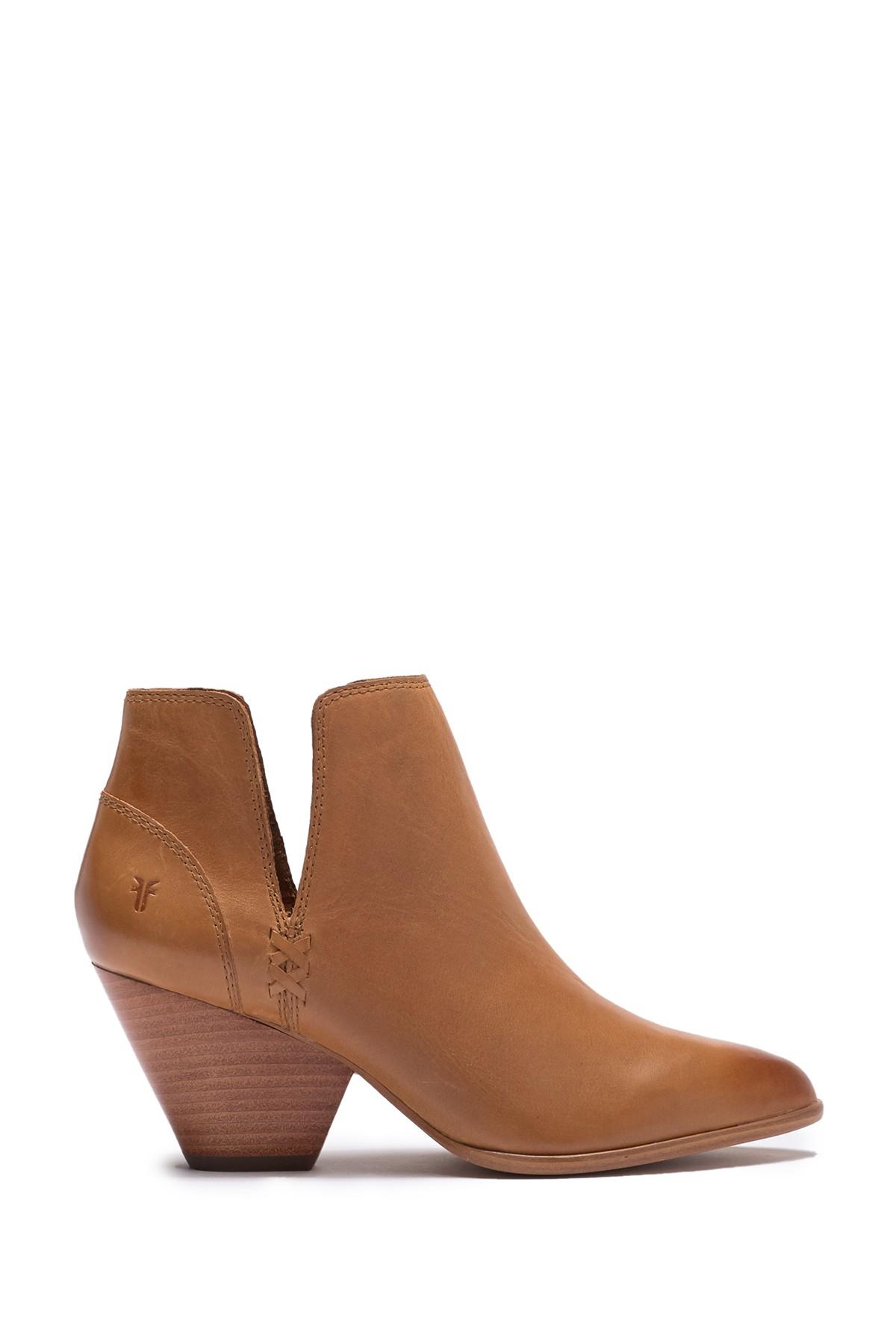 frye reina leather cutout bootie