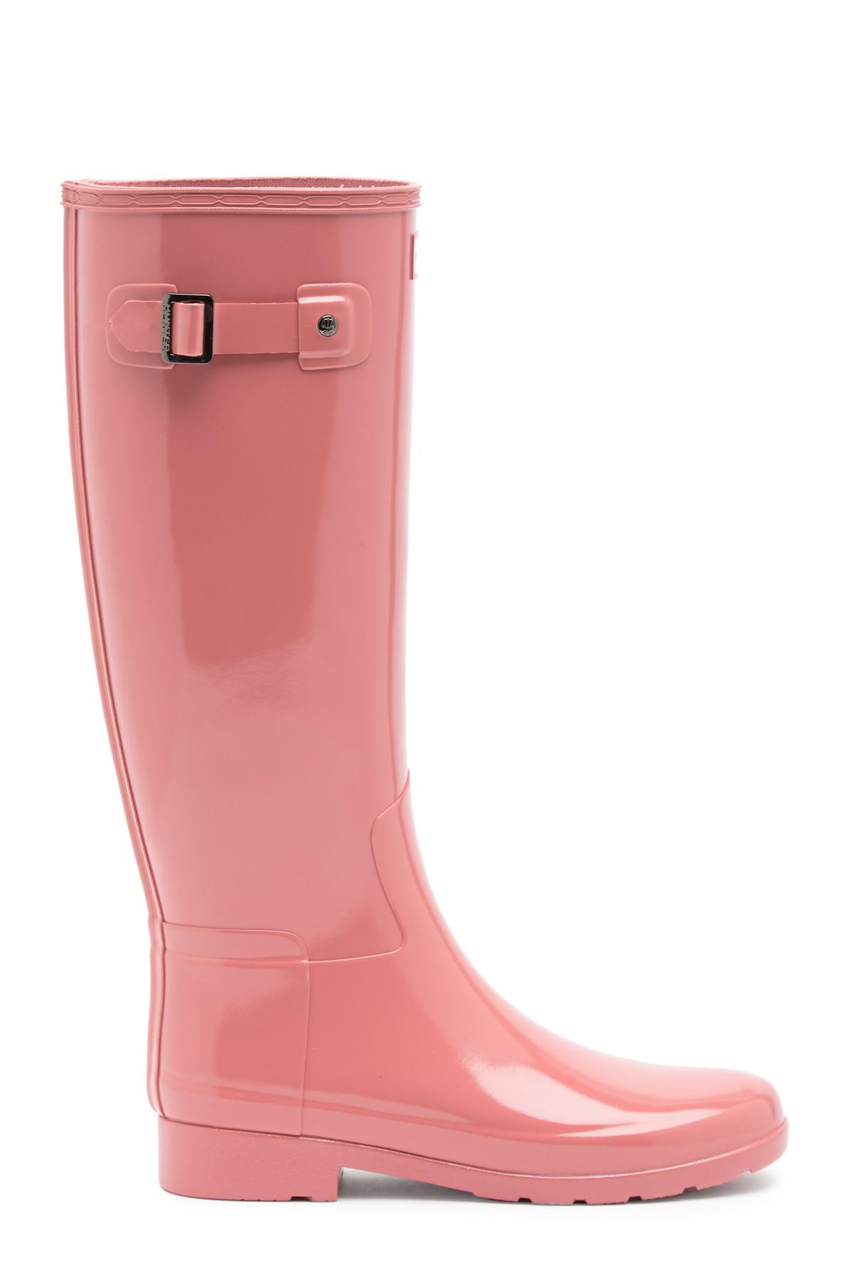 pale pink hunter boots
