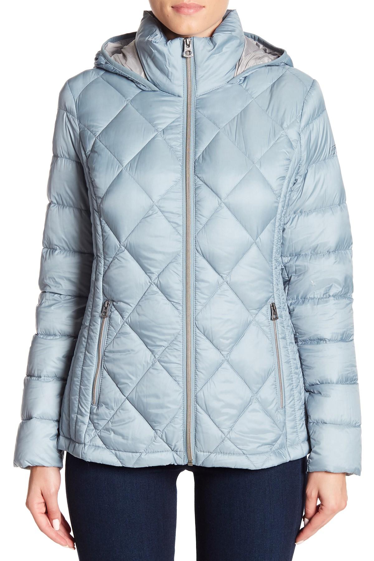 Download Lucky Brand Synthetic Missy Quilted Hooded Zip Jacket in ...