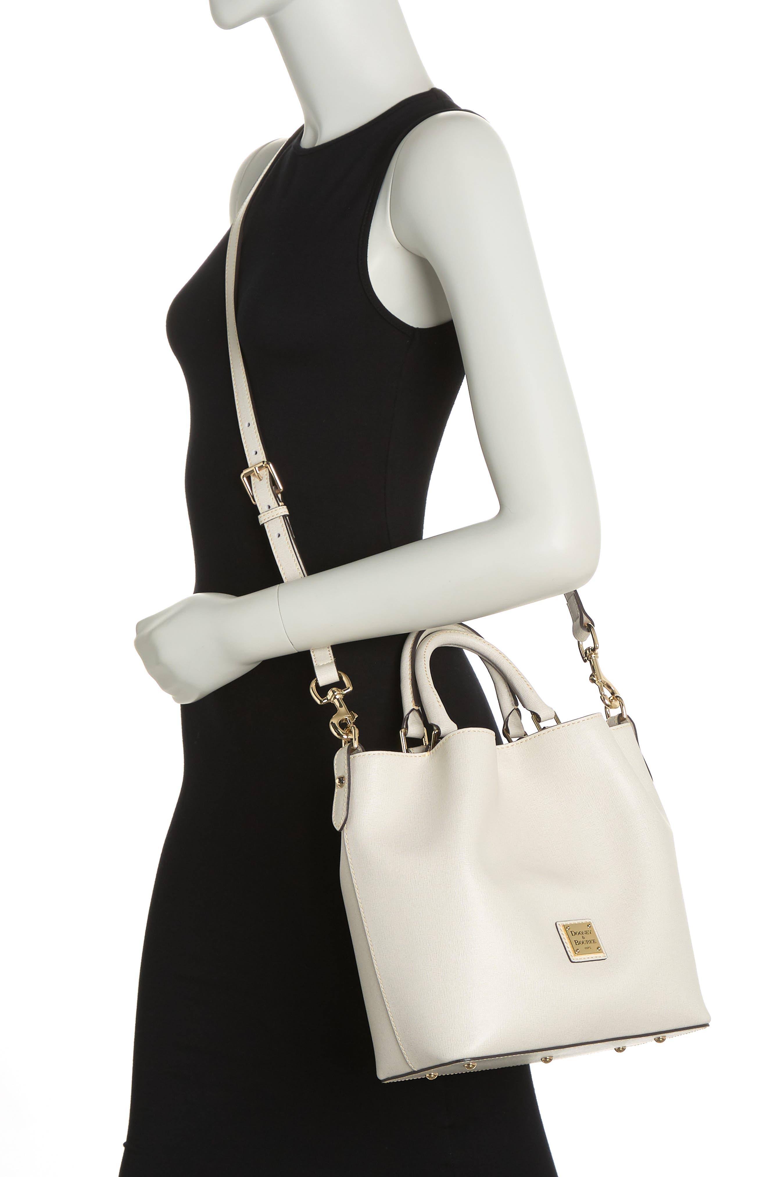 Dooney Bourke Small Barlow Leather Top Handle Bag in White Lyst