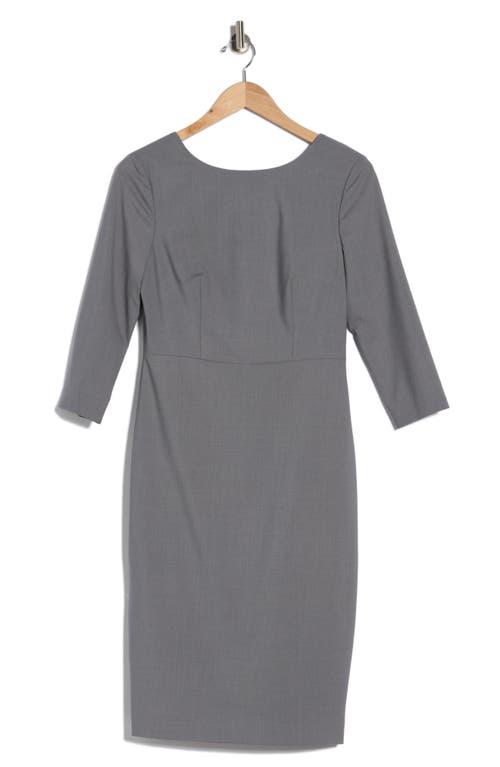 slim fit dress slacks Self-Portrait Grey Herringbone Collared Mini Dress