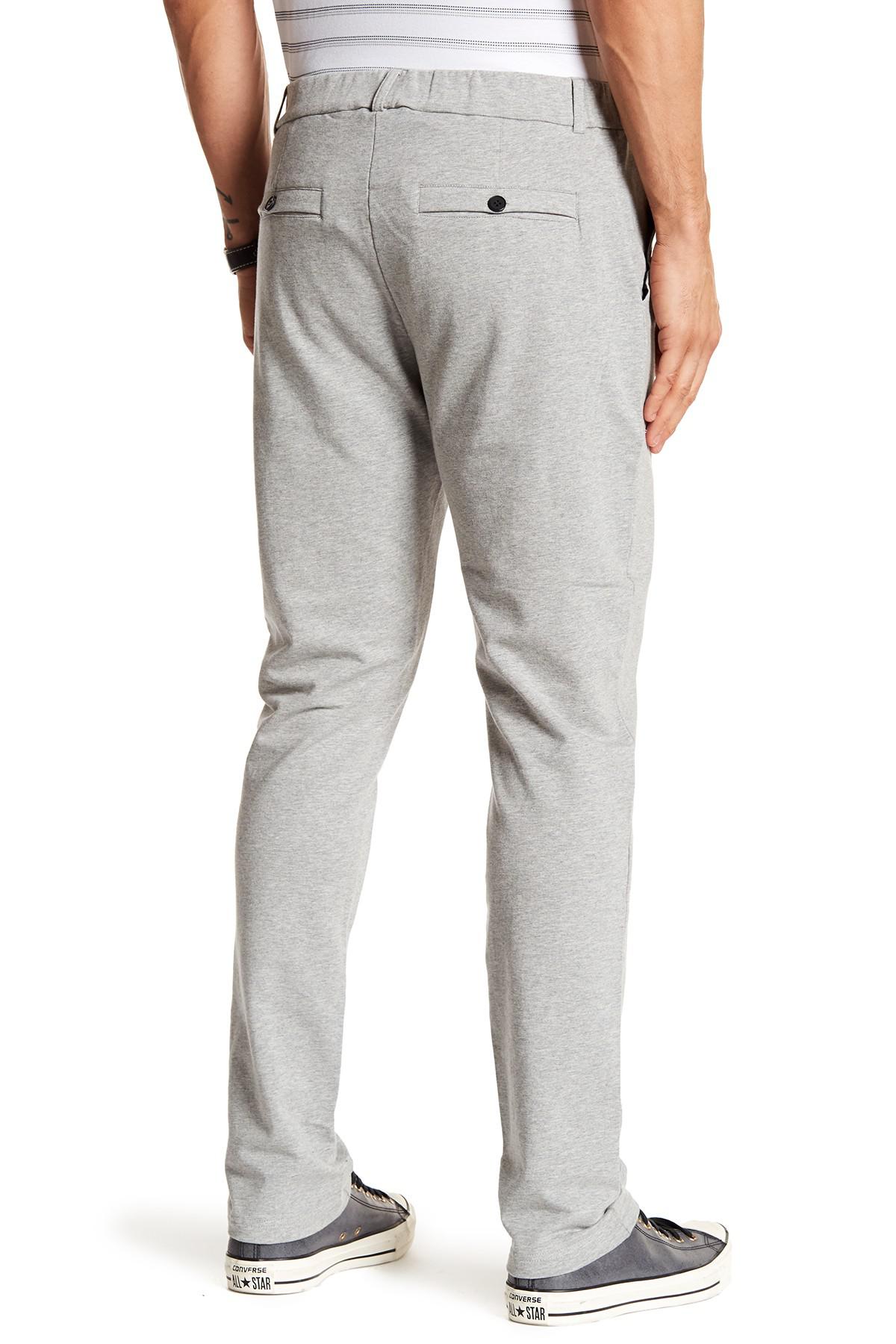 Kenneth Cole Cotton Zip Fly Sweatpants in Heather Grey (Gray) for Men - Lyst