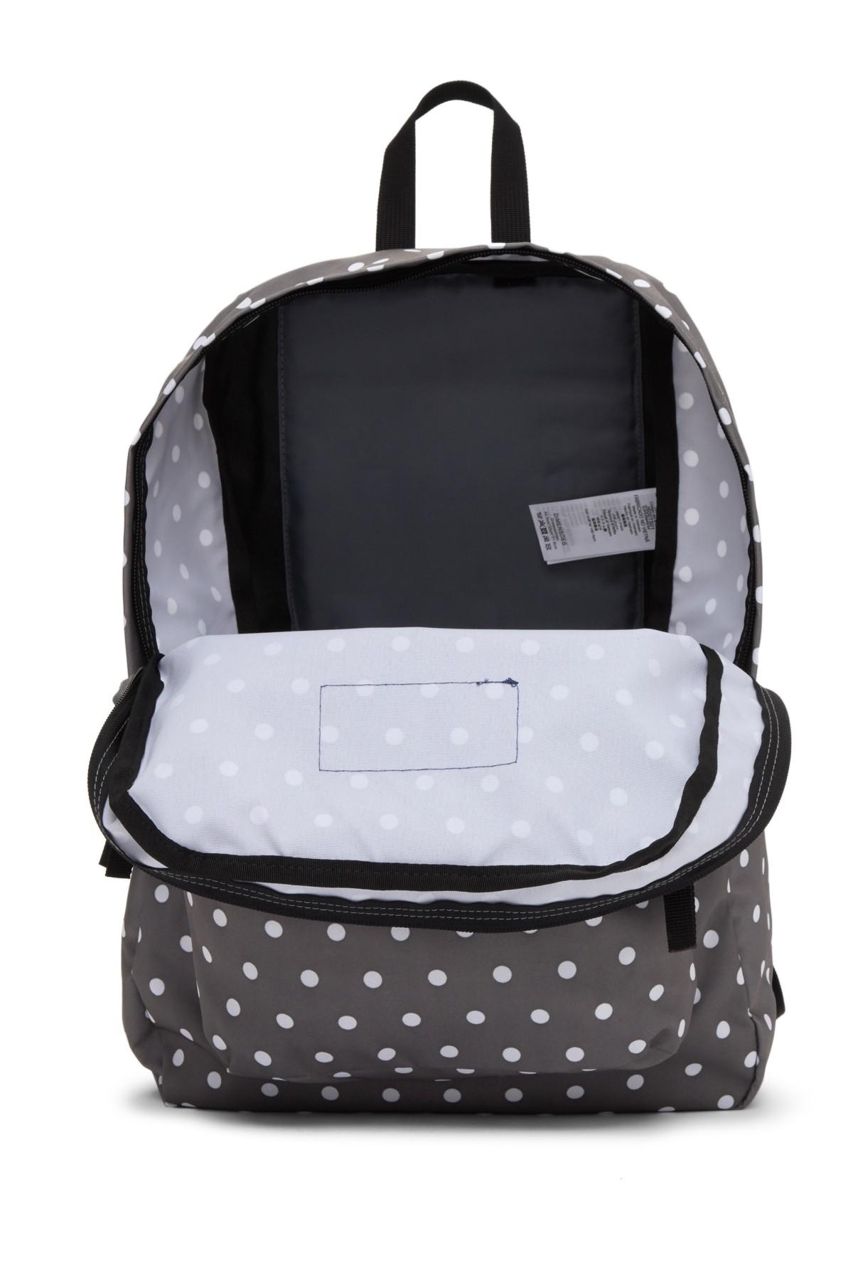 Jansport Superbreak Polka Dot Backpack in Gray | Lyst