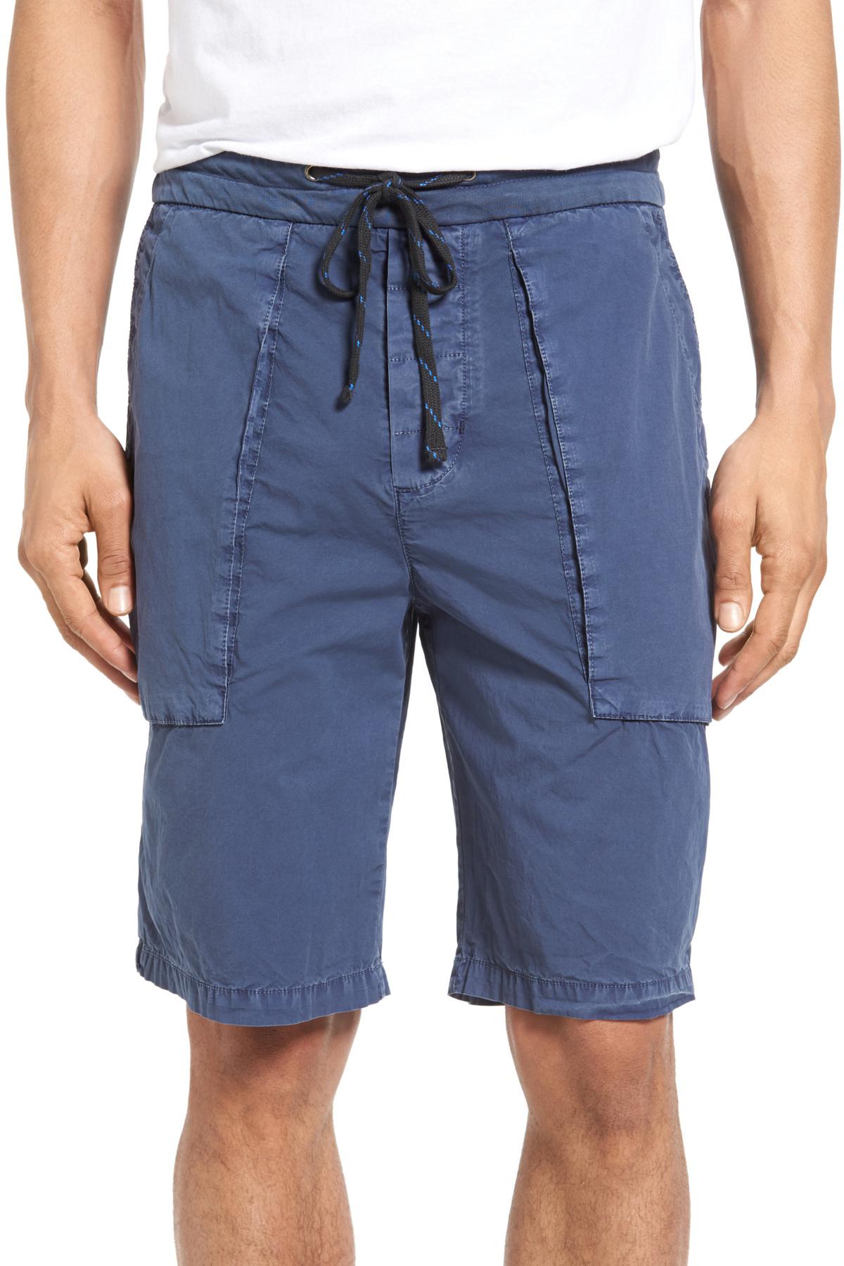 Lyst - James Perse Patch Pocket Shorts in Blue for Men