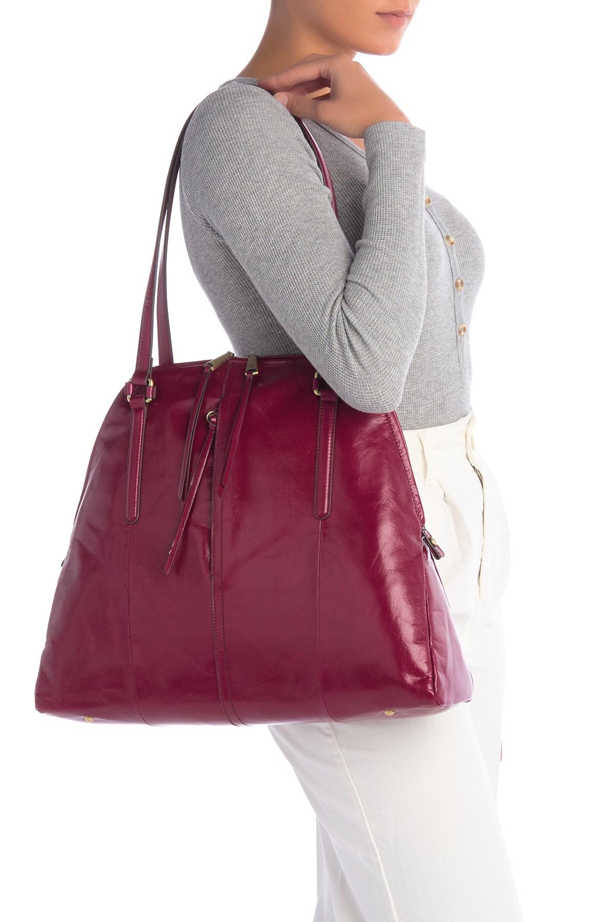 hobo delaney leather shoulder bag