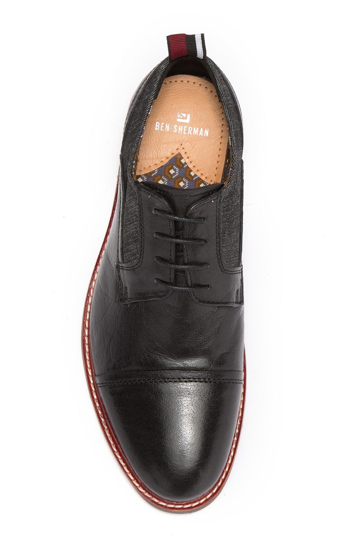 ben sherman brent plain toe leather derby