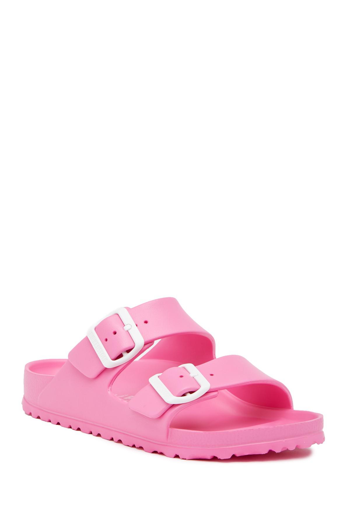 Birkenstock Arizona Slide Sandal in Pink - Lyst