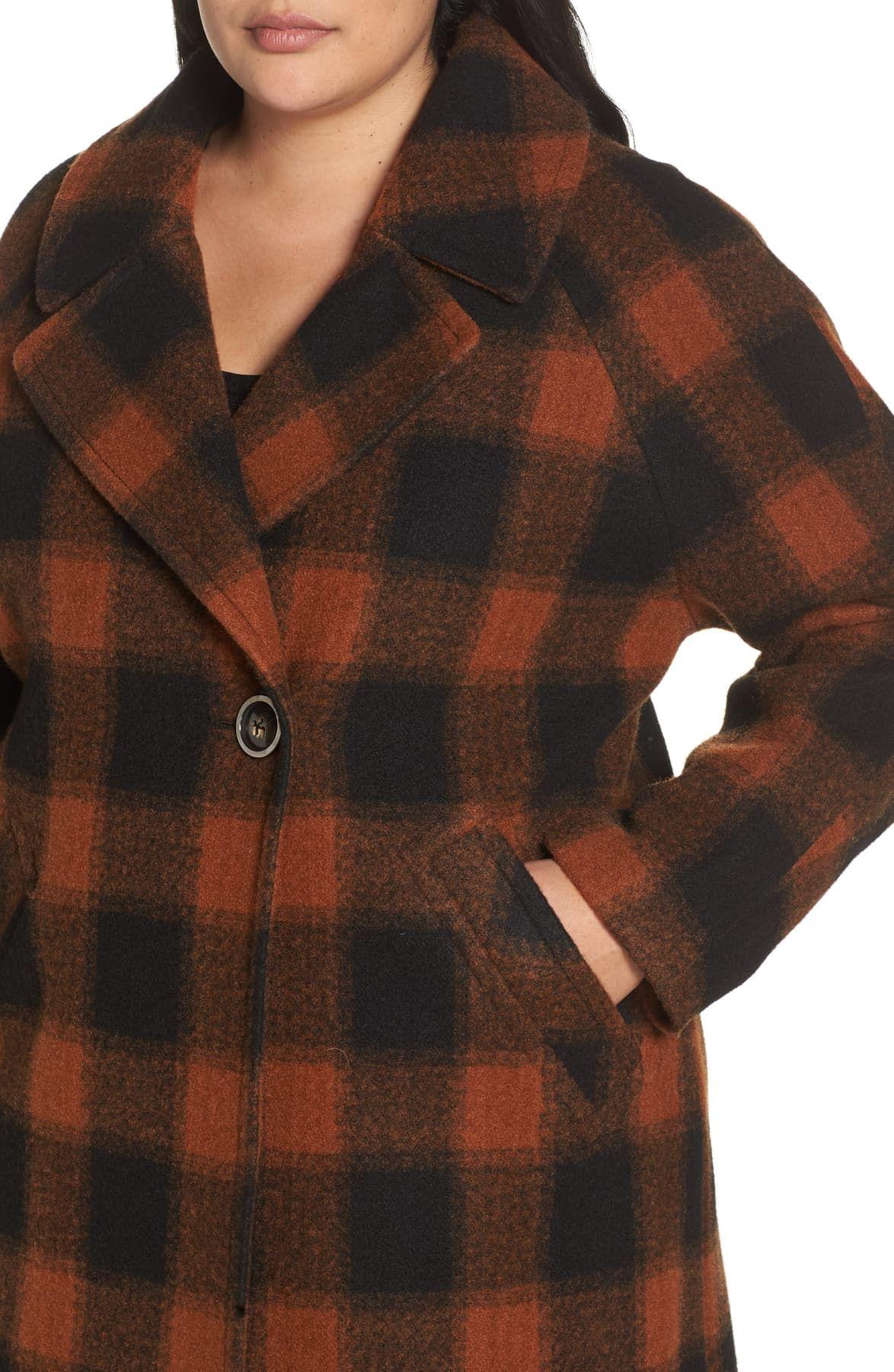 plus size boiled wool jacket