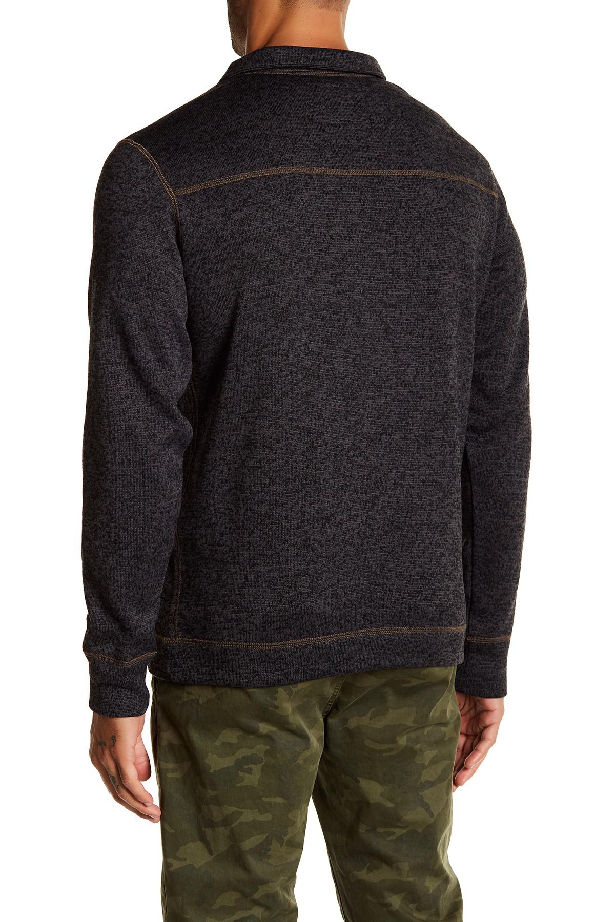Download Lyst - Weatherproof Mock Neck Fleece Pullover in Black for Men