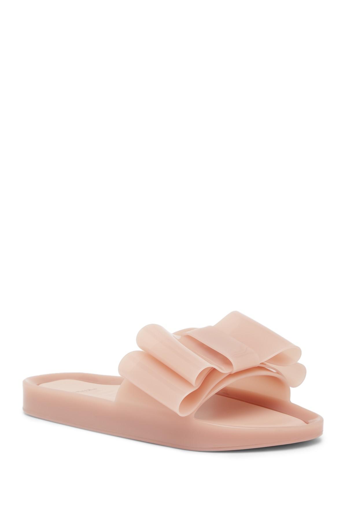 Melissa Beach Bow Jelly Slide Sandal in Pink - Lyst