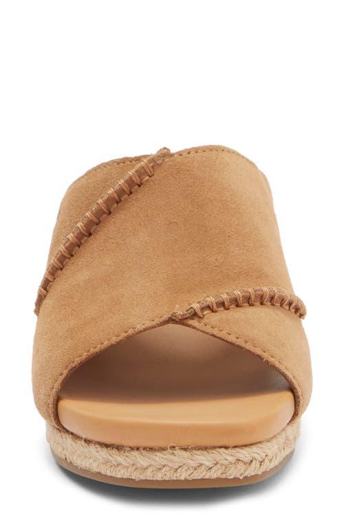 UGG スエード サンダル Taia Wedge Heel Sandal UGG Taia Wedge Heel Sandal in Brown | Lyst