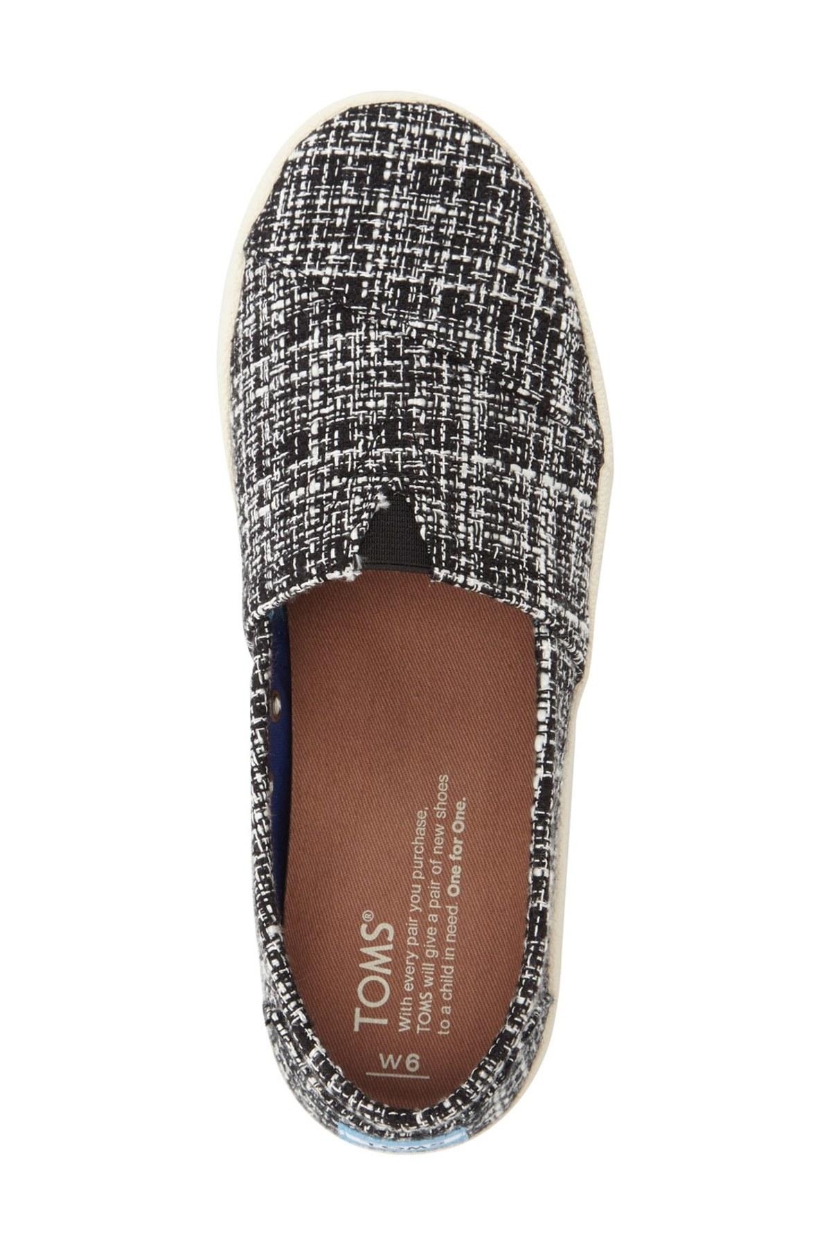 toms black avalon women's