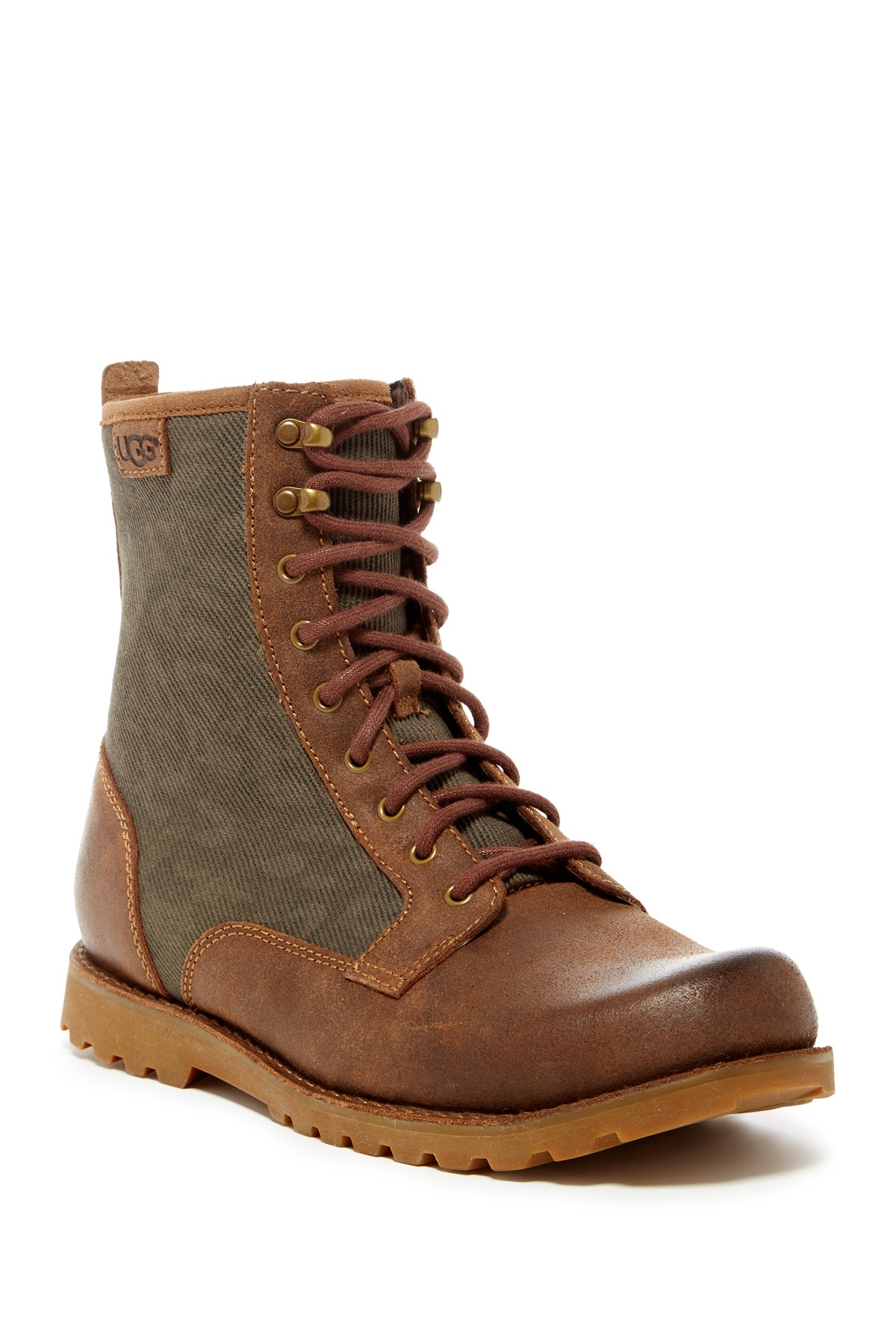 UGG Montgomery Nubuck Lace-up Boot in Brown for Men | Lyst