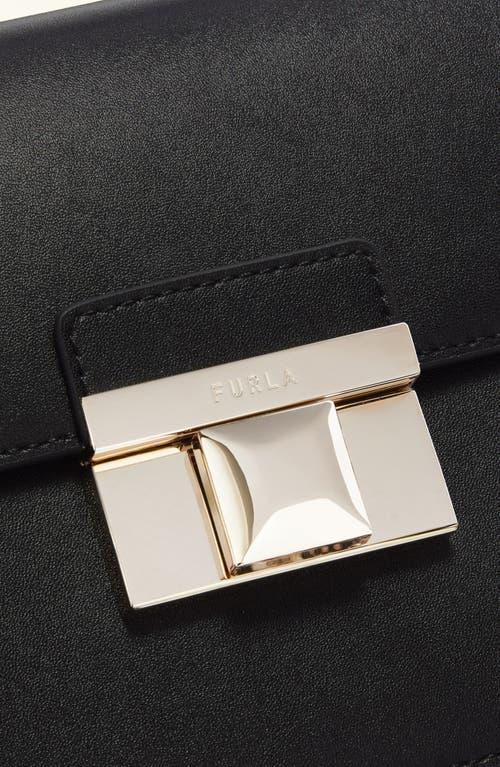 Furla Venere Mini Top Handle Leather Satchel in Black | Lyst Furla Venere Mini Top Handle Leather Satchel in Black | Lyst