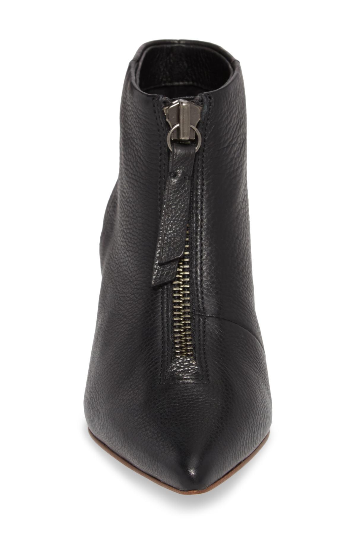 kitten heel pointy boots
