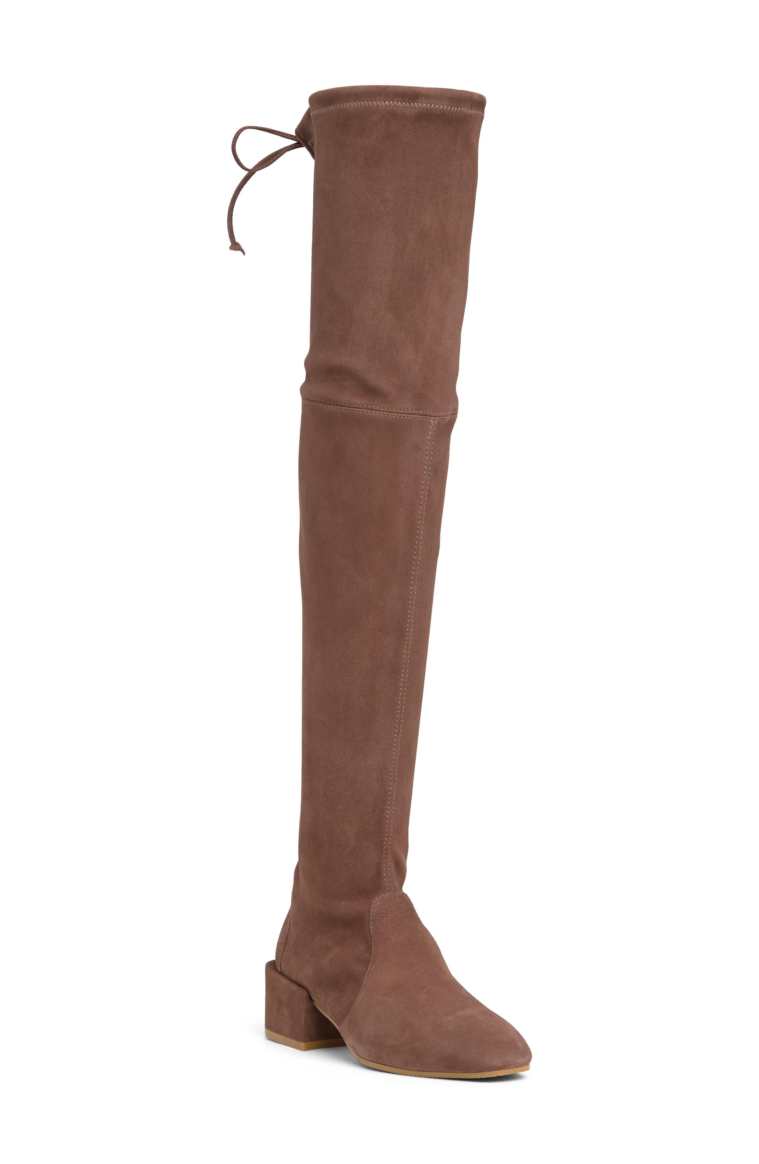 Stuart Weitzman Accordion Overtheknee Boot in Brown Lyst