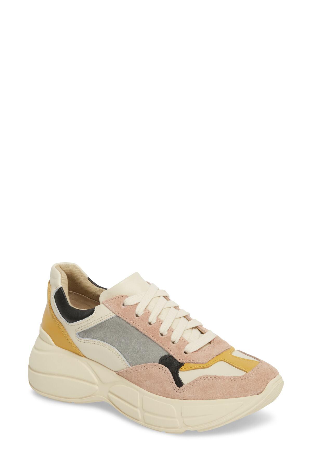 Steve Madden Leather Memory Chunky Sneakers - Lyst