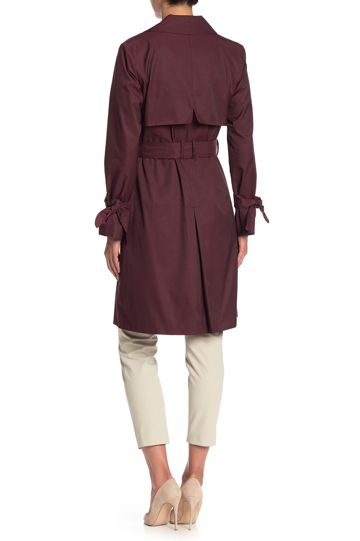 double breasted rain coat