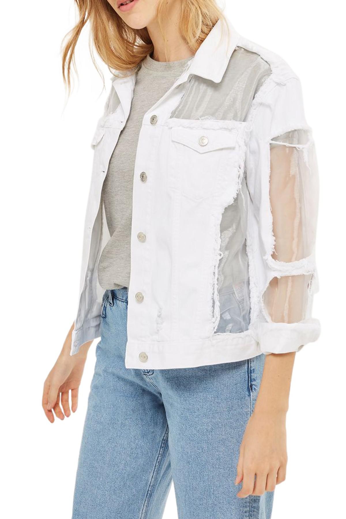 topshop ripped denim jacket