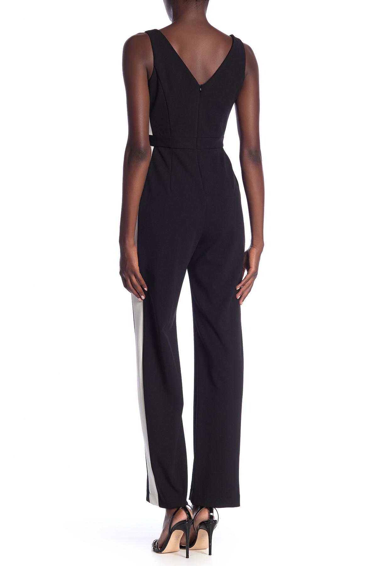 Donna morgan jumpsuit with side stripe Clearance