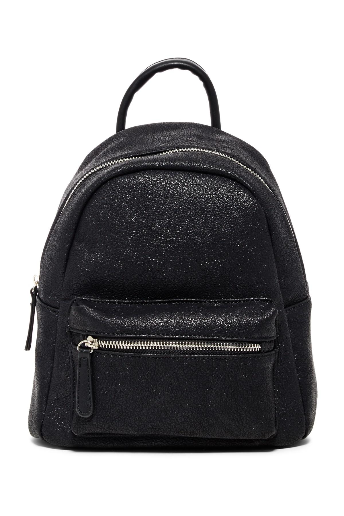 Urban Expressions Vegan Leather Luna Metallic Mid Backpack