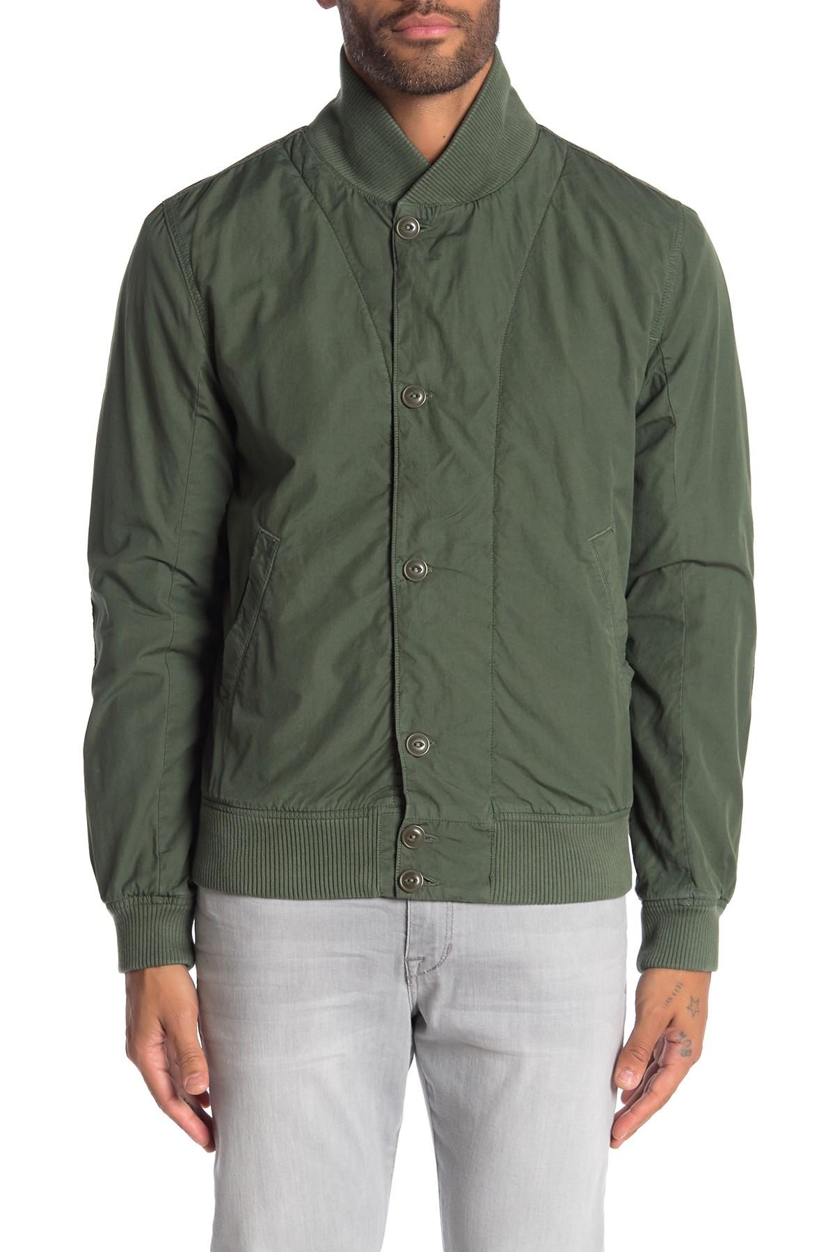 Save Khaki Fleece Lined Bomber Jacket in Green for Men - Lyst