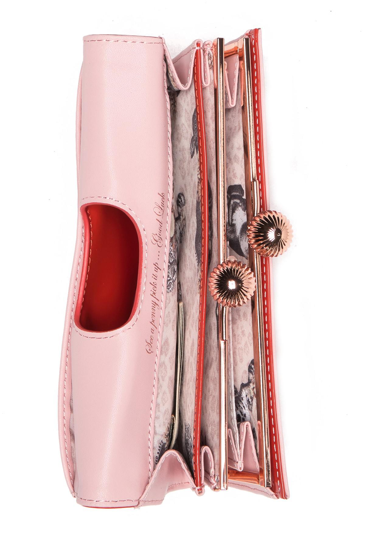 Ted Baker Bobble Patent Leather Wallet in Red - Lyst