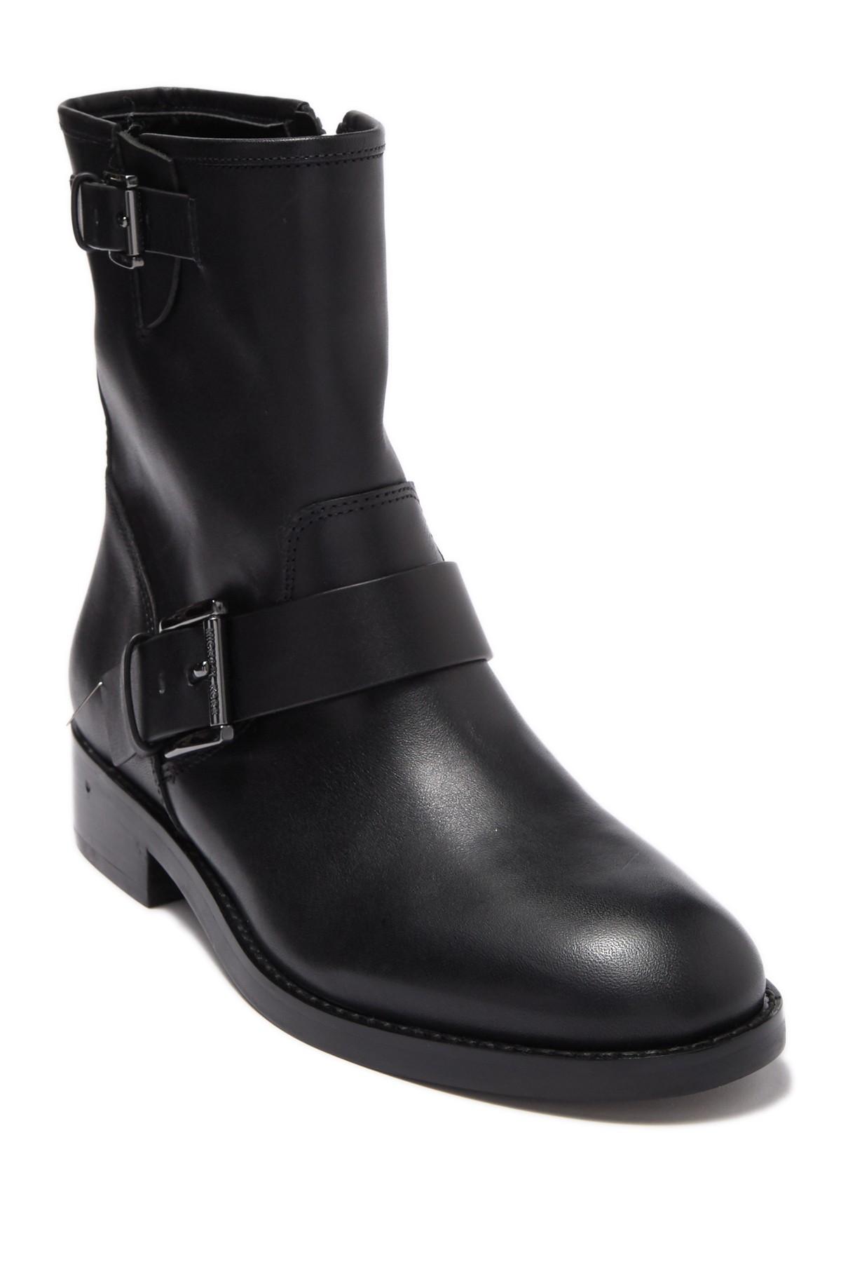 reeves leather moto boot