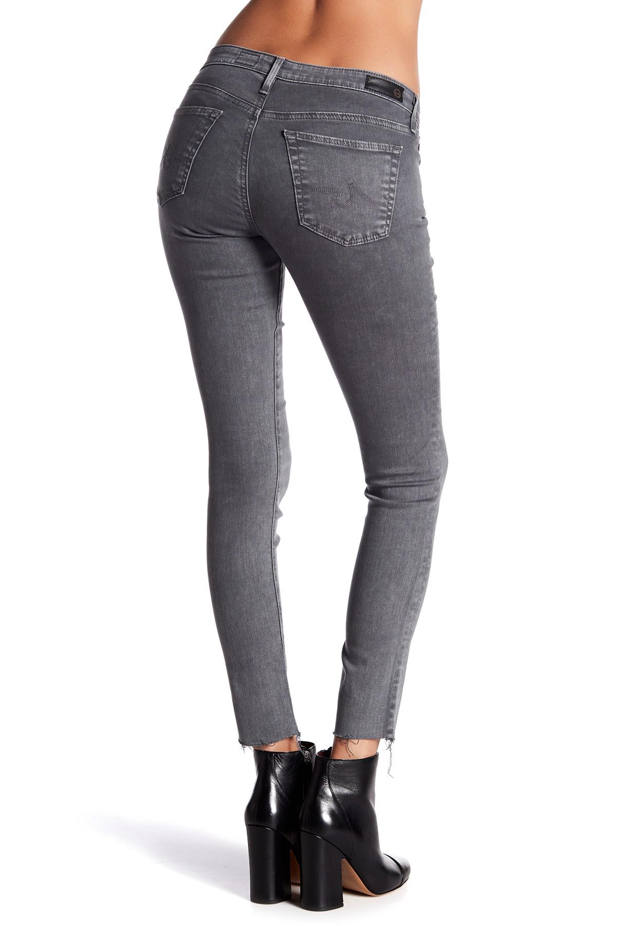 ag the legging ankle raw hem