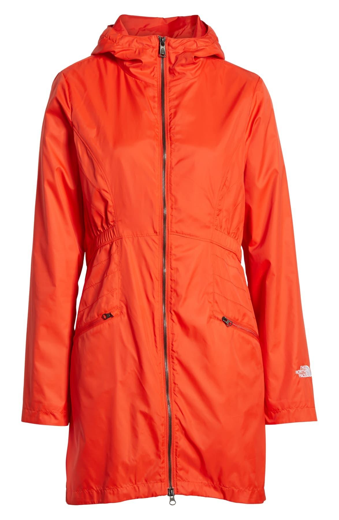 The North Face Rissy 2 Hooded Water Repellent Raincoat in Red | Lyst