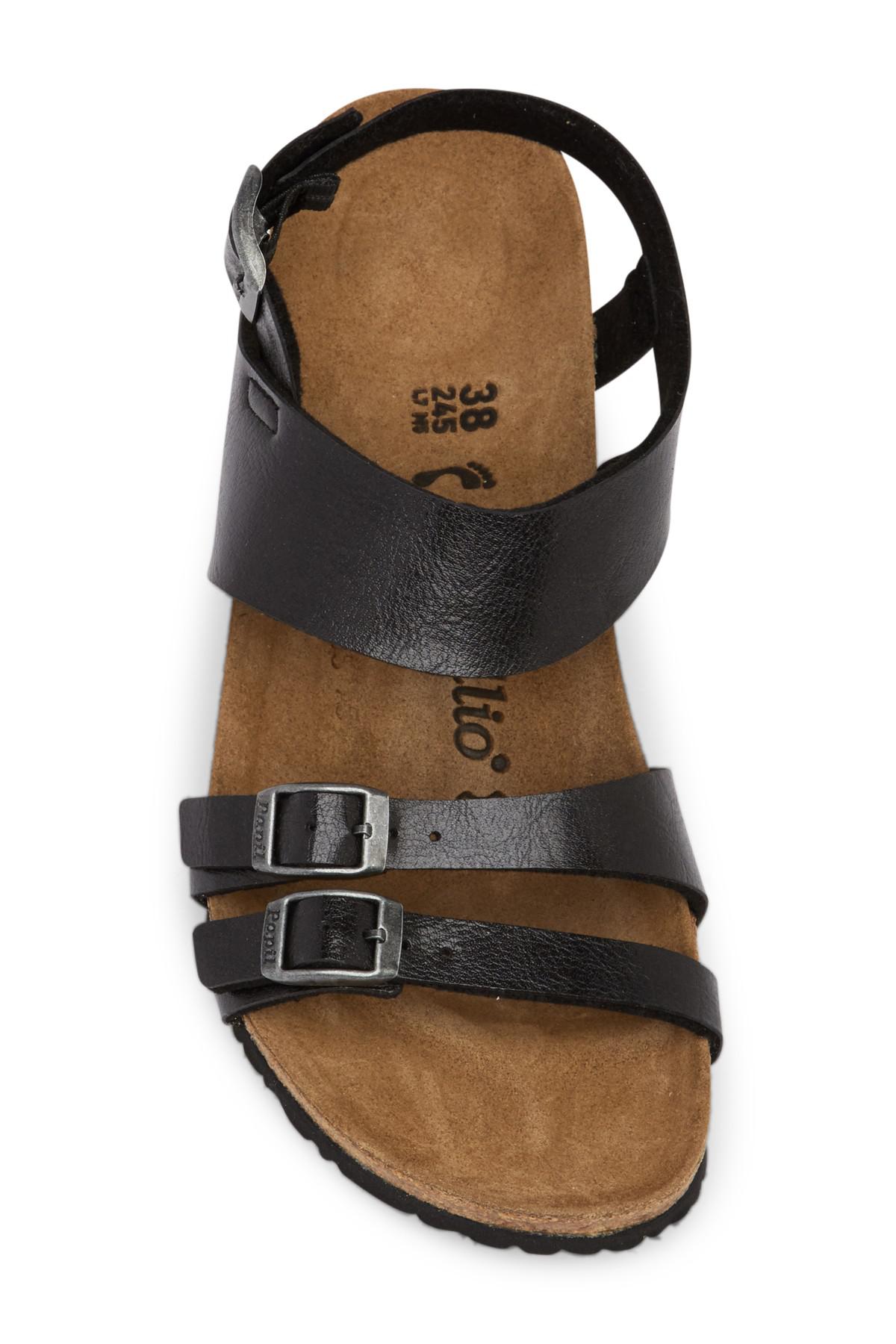 Birkenstock Ellen Licorice Wedge Sandal - Discontinued in Black - Lyst