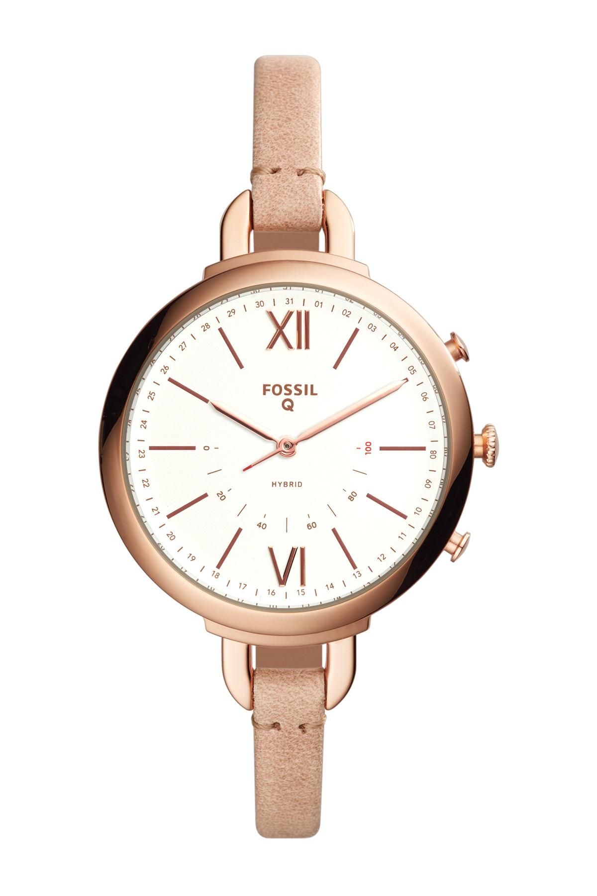 fossil annette hybrid watch
