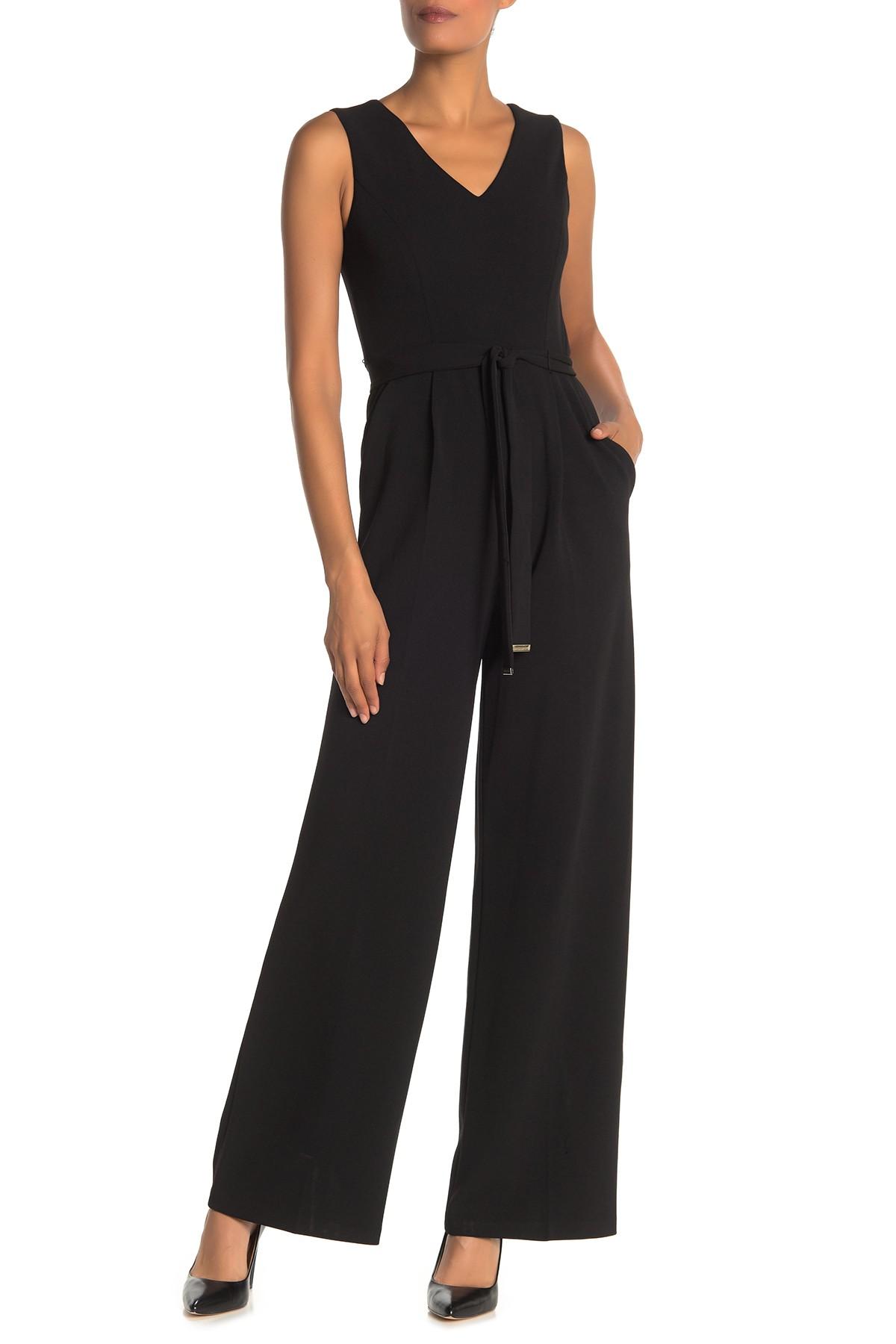 tommy hilfiger black jumpsuit