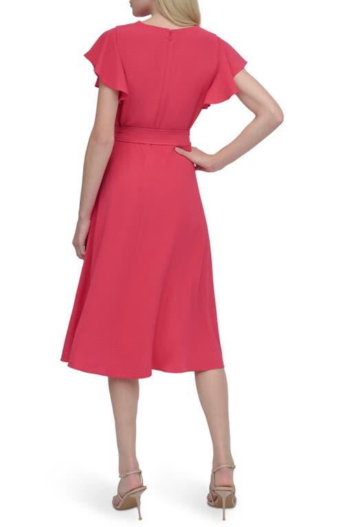 【DKNY】フラッタースリーブ プリント ドレス DKNY Flutter Sleeve Dresses for Women | Lyst